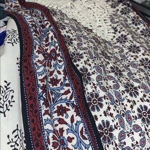 Loose flower tank top dress